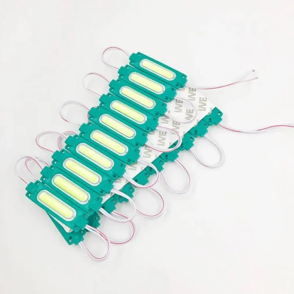 ال ای دی بلوکی COB کپسولی 12 ولت سبز 20 عددی 4 ال ای دی بلوکی COB کپسولی 12 ولت سبز