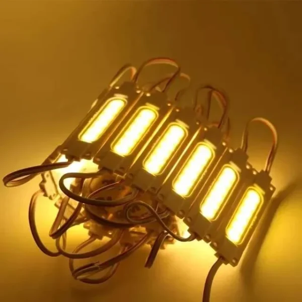 ال ای دی بلوکی COB کپسولی 12 ولت زرد انبه ای 20 عددی 5 ال ای دی بلوکی COB کپسولی 12 ولت زرد انبه ای