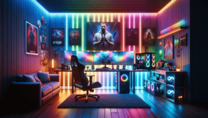 تقویت کننده LED RGB آدامسی 12 آمپر 8 استفاده از نور RGB در اتاق گیمینگ مزایا معایب