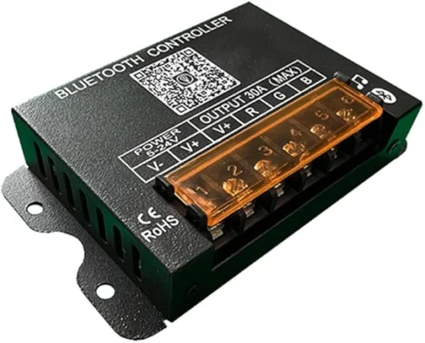 درایور و کنترلر 30 آمپر RGB بلوتوثی 4 درایور و کنترلر 30 آمپر RGB بلوتوثی