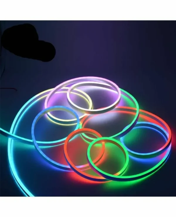 نئون فلکسی 12 ولت RGB آیسی دار دیتاپذیر 10 نئون فلکسی 12 ولت RGB آیسی دار دیتاپذیر