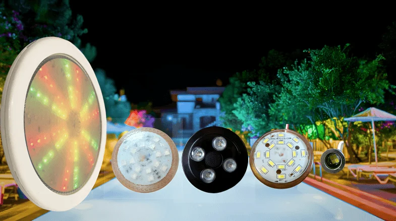 چراغ پنل هالوژن ضدآب ۱۲ ولت قیمت رنگبندی بالا استخر سونا