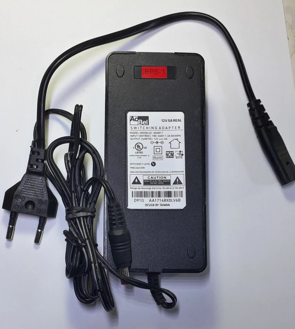 آداپتور ۱۲ ولت ۵ آمپر واقعی AcBel مدل ADA017 2 آداپتور ۱۲ ولت ۵ آمپر واقعی AcBel مدل ADA017