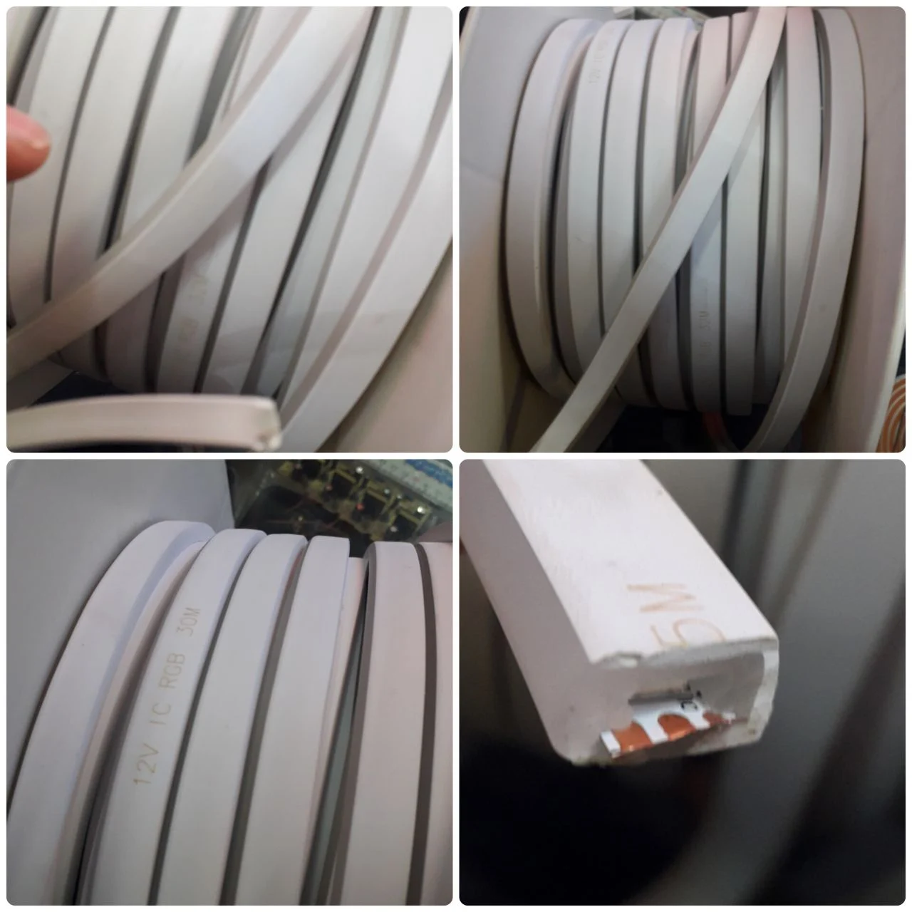 نئون فلکسی 12 ولت RGB آیسی دار دیتاپذیر 2 نئون فلکسی 12 ولت RGB آیسی دار دیتاپذیر