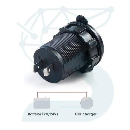 ولت متر و شارژر خودرویی با USB 3 ولت متر و شارژر خودرویی با USB