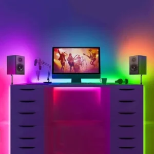 نواری RGB دیتاپذیر 5 ولت تراکم 144 مشکی
