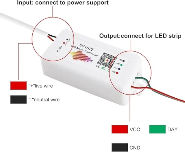 درایور کنترلر پیکسلی RGB SP107e دیتاپذیر 10 درایور کنترلر پیکسلی RGB SP107e دیتاپذیر