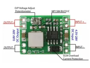 ماژول MP1584EN ولتاژ رگولاتور متغیر