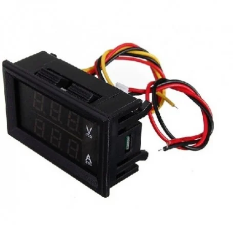 ولتمتر و آمپرمتر DC روپنلی 10 آمپر 0v-100v 8 ولتمتر و آمپرمتر DC روپنلی 10 آمپر 0v-100v