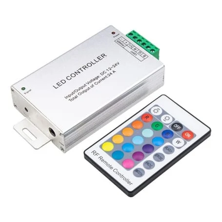 درایور RGB فلزی RF ریموت 24 آمپر 1 درایور RGB فلزی RF ریموت 24 آمپر