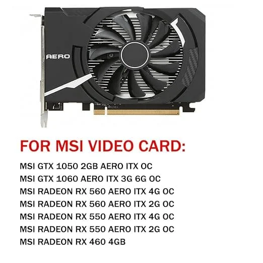 فن 4 پین کارت گرافیک HA9010H12SF-Z 3 فن 4 پین کارت گرافیک HA9010H12SF-Z