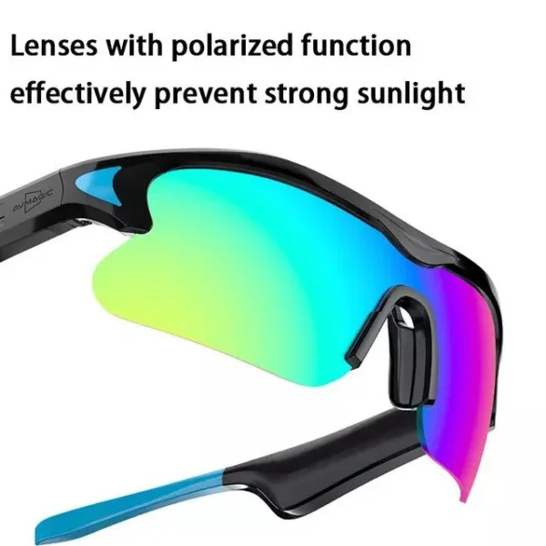 عینک آفتابی بلوتوثی پلاریزه مدل A8 4 عینک آفتابی بلوتوثی پلاریزه مدل A8