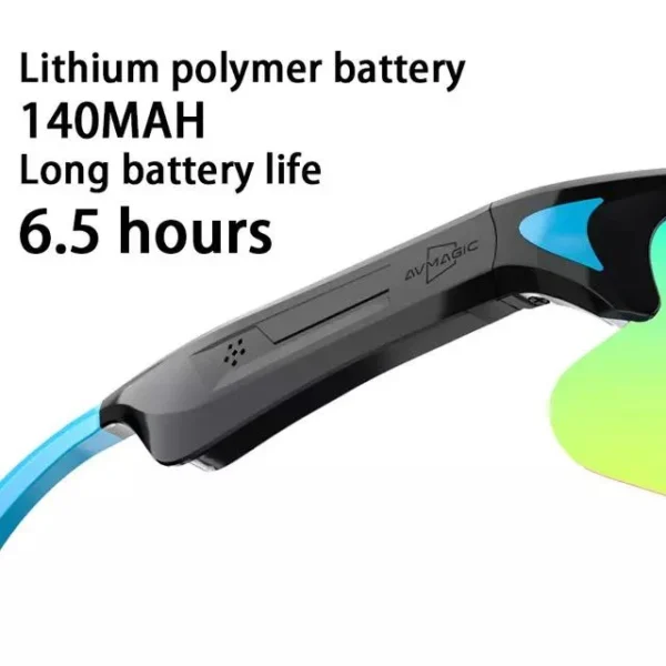 عینک آفتابی بلوتوثی پلاریزه مدل A8 7 عینک آفتابی بلوتوثی پلاریزه مدل A8