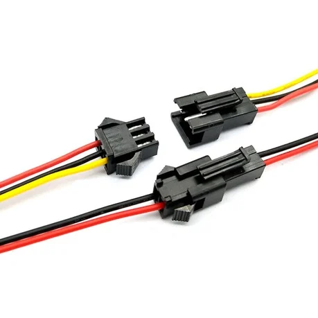 کانکتور نری و مادگی SM سه پین سیم دار مخصوص RGB پیکسلی 2 کانکتور نری و مادگی SM سه پین سیم دار مخصوص RGB پیکسلی