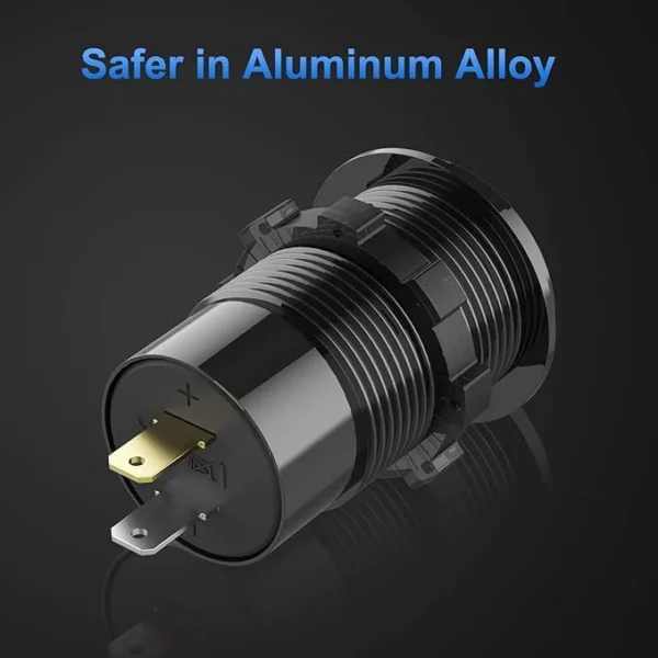 شارژر فست و ولت متر خودرویی 12-24 ولت Fast 5 شارژر فست و ولت متر خودرویی 12-24 ولت Fast