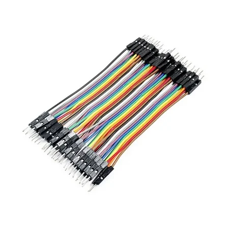 سیم جامپر برد بوردی نری به نری 40 رشته 20CM 2 سیم جامپر برد بوردی نری به نری 40 رشته 20CM