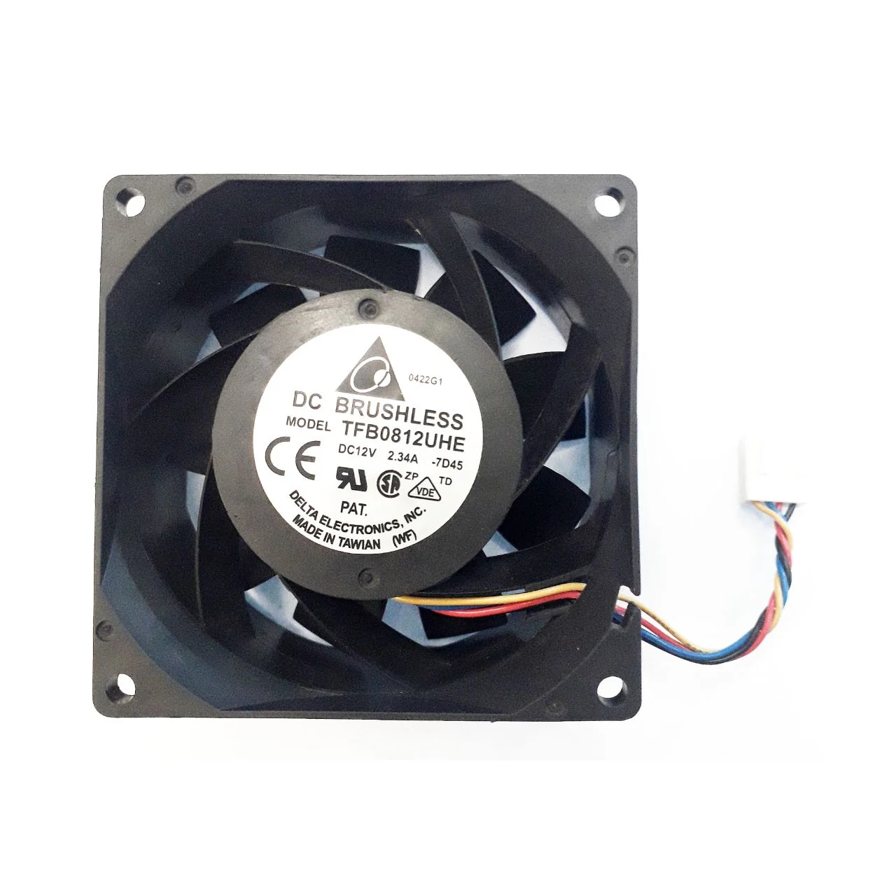 جت فن 8 سانت دلتا 12 ولت 2.34 آمپر DELTA 1 جت فن 8 سانت دلتا 12 ولت 2.34 آمپر DELTA