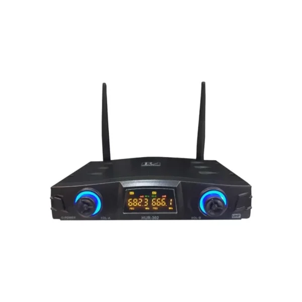 میکروفن بی سیم P.V پی وی مدل HUR-302 یقه ای و دستی 4 میکروفن بی سیم P.V پی وی مدل HUR-302 یقه ای و دستی