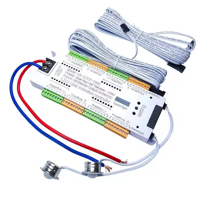 سنسور هوشمند راه پله ۳۲ کانال ۱۲ الی ۲۴ ولت 1 سنسور هوشمند راه پله ۳۲ کانال ۱۲ الی ۲۴ ولت