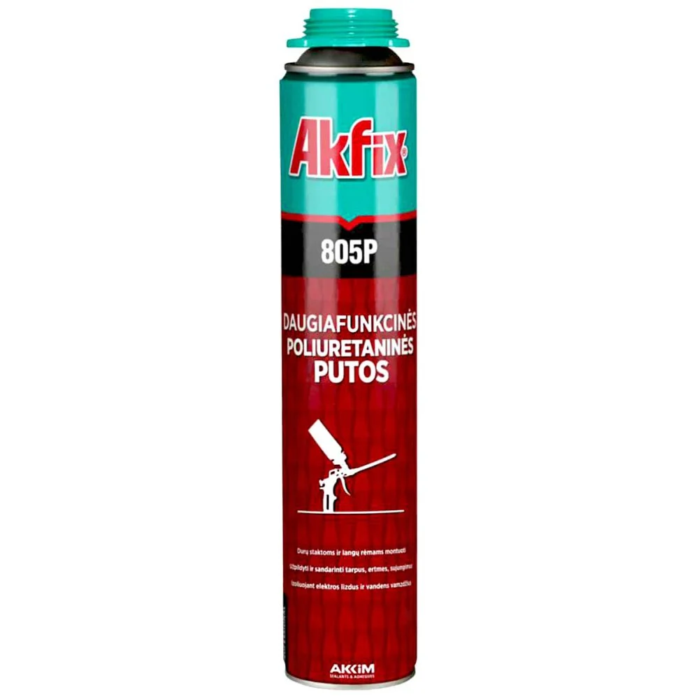 اسپری فوم پلی اورتان شلنگی آکفیکس AKFIX 805 1 اسپری فوم پلی اورتان شلنگی آکفیکس AKFIX 805