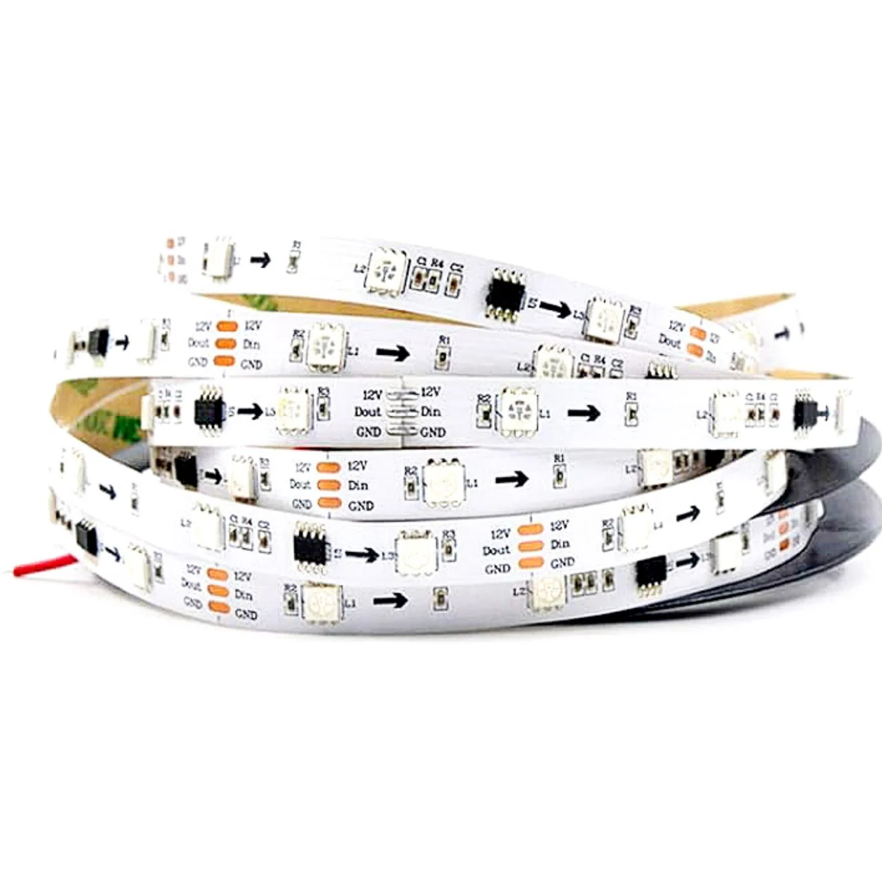 ال ای دی نواری RGB دیتاپذیر چیپ 2811 تراکم 30 1 ال ای دی نواری RGB دیتاپذیر چیپ 2811 تراکم 30