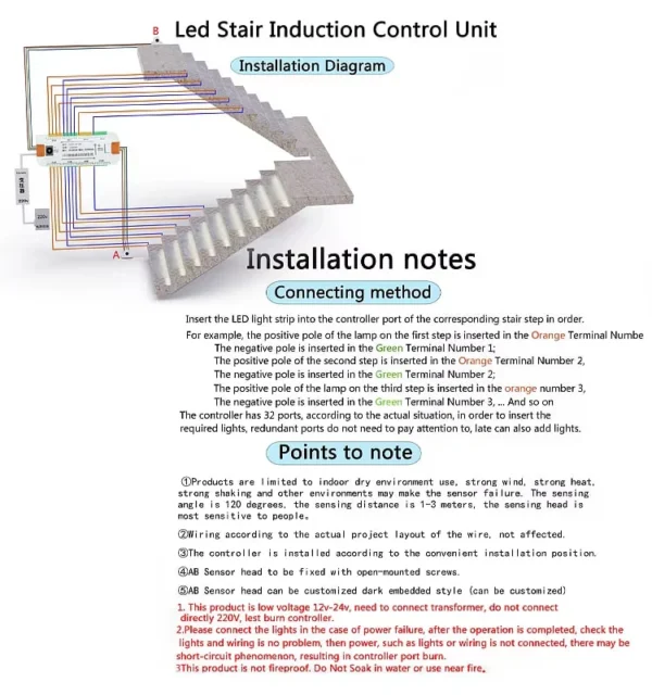 سنسور هوشمند راه پله ۳۲ کانال ۱۲ الی ۲۴ ولت 6 سنسور هوشمند راه پله ۳۲ کانال ۱۲ الی ۲۴ ولت