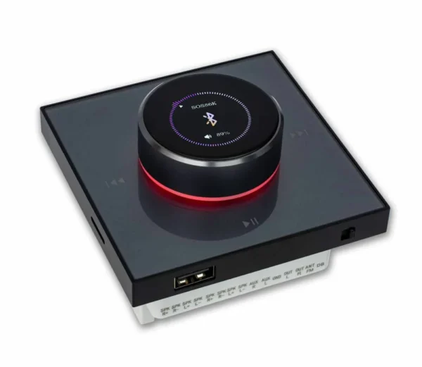 آمپلی فایر دیواری پنل موسیقی تاچ ولوم دار 5 آمپلی فایر دیواری پنل موسیقی تاچ ولوم دار