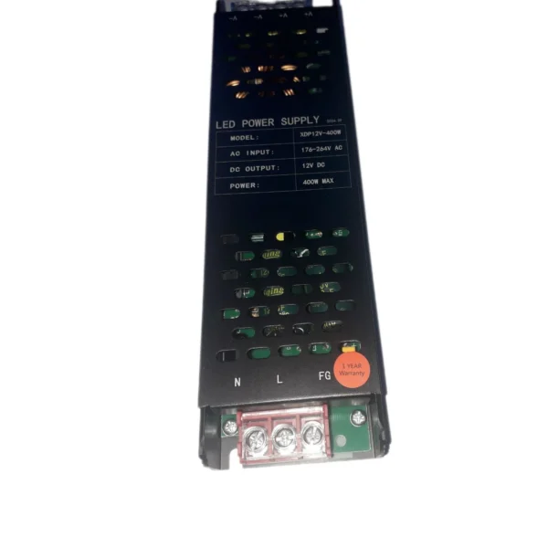 منبع تغذیه سوئیچینگ اسلیم ۱۲ ولت 400 وات مدل XDP12V-400W 5 منبع تغذیه سوئیچینگ اسلیم ۱۲ ولت 400 وات مدل XDP12V-400W