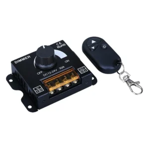 دیمر 12 - 24 ولت 30 آمپر با ریموت