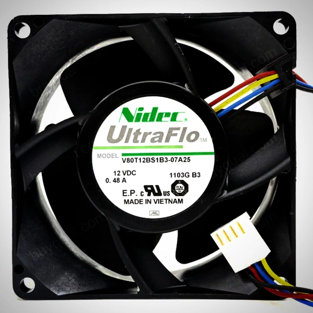 فن 8 در 8 ضخامت 2.5 سانت 12 ولت Nidec 1 فن 8 در 8 ضخامت 2.5 سانت 12 ولت Nidec