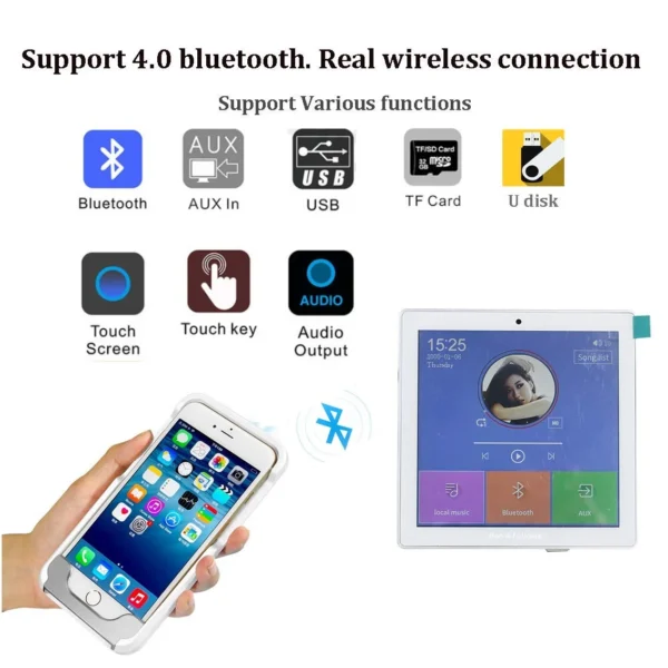 آمپلی فایر دیواری ۴ کانال تمام تاچ