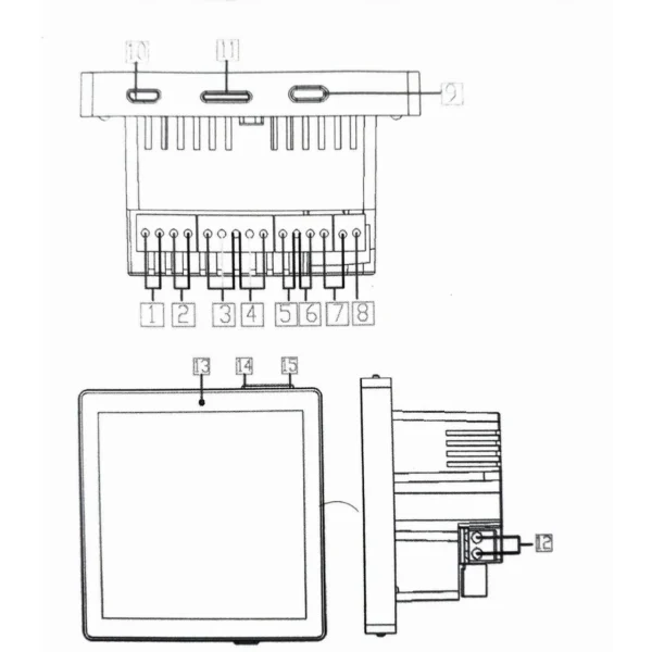 آمپلی فایر دیواری ۴ کانال تمام تاچ