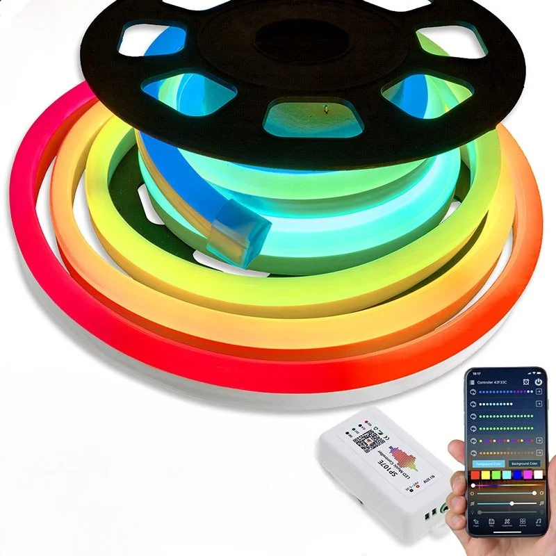 پکیج کامل نئون فلکس RGB دیتاپذیر گیمینگ | استریم 5 متری 1 پکیج کامل نئون فلکس RGB دیتاپذیر گیمینگ | استریم 5 متری