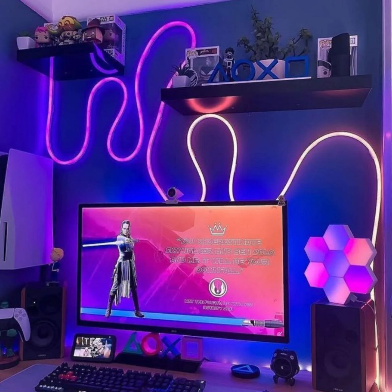 پکیج کامل نئون فلکس RGB دیتاپذیر گیمینگ | استریم 5 متری 2 پکیج کامل نئون فلکس RGB دیتاپذیر گیمینگ | استریم 5 متری