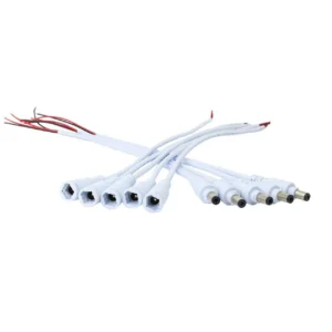 فیش آداپتور قفل دار سیمدار 2 پین نری و مادگی