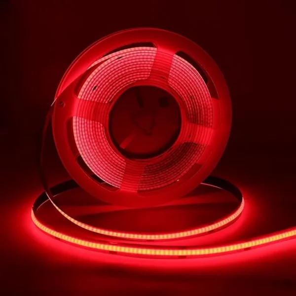ال ای دی نواری COB قرمز 10 متری 3 ال ای دی نواری COB قرمز 10 متری