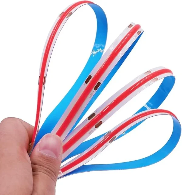 ال ای دی نواری COB قرمز 10 متری 4 ال ای دی نواری COB قرمز 10 متری