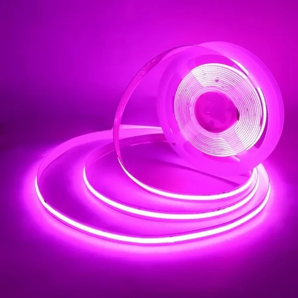 ال ای دی نواری COB صورتی 10 متری 4 ال ای دی نواری COB صورتی 10 متری