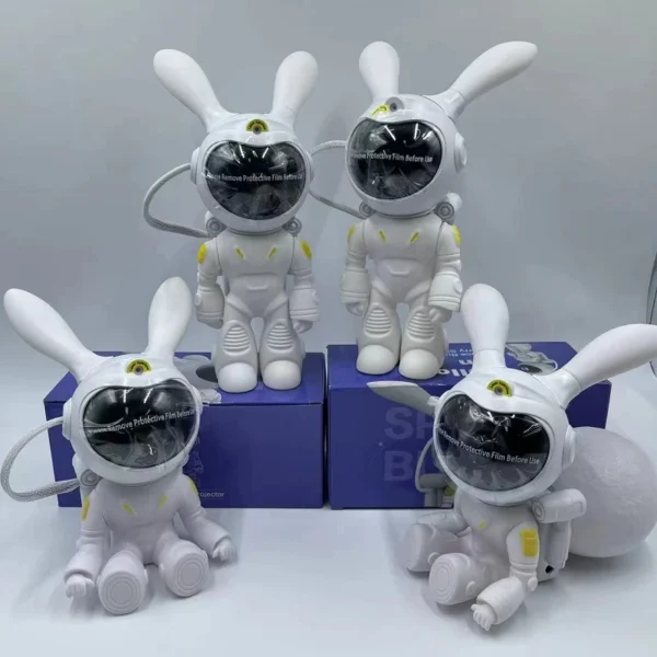 چراغ پروژکتور فضانورد مدل Moon Bunny با نور کهکشانی و کنترل از راه دور