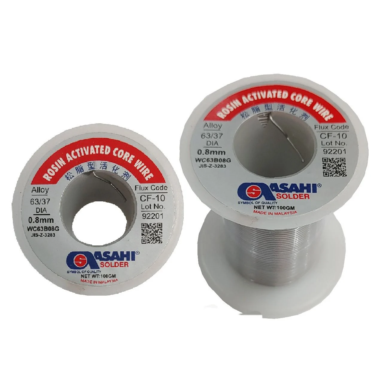 سیم لحیم آساهی ۱۰۰ گرمی 1 سیم لحیم آساهی ۱۰۰ گرمی