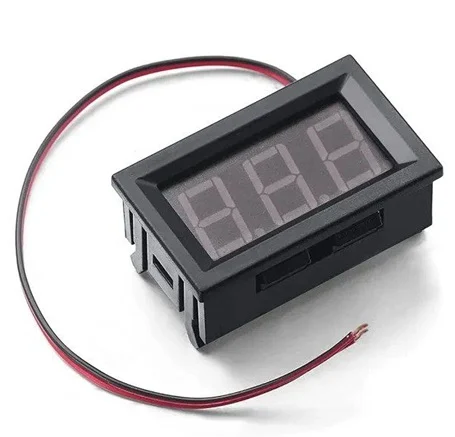 ولت متر DC آبی دو سیمه 0.56 اینچ پنلی قابدار ۵ تا ۳۰ ولت 2 ولت متر DC آبی دو سیمه 0.56 اینچ پنلی قابدار ۵ تا ۳۰ ولت