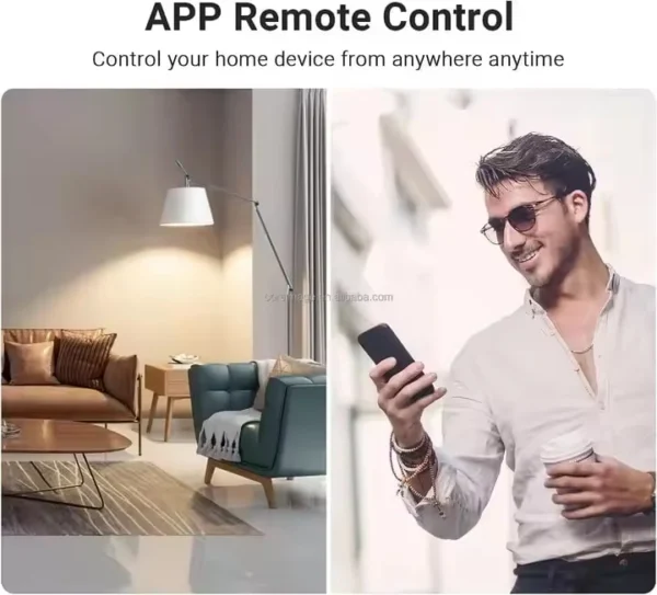 سه راهی برق هوشمند وایفای فرمان صوتی الکسا و گوگل 6 سه راهی برق هوشمند وایفای فرمان صوتی الکسا و گوگل