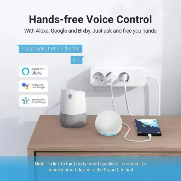 سه راهی برق هوشمند وایفای فرمان صوتی الکسا و گوگل 4 سه راهی برق هوشمند وایفای فرمان صوتی الکسا و گوگل