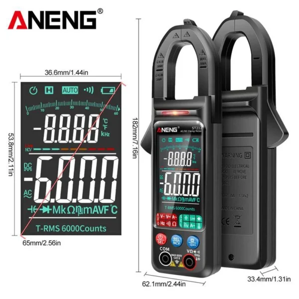 مولتی متر کلمپی ANENG ST212 11 مولتی متر کلمپی ANENG ST212
