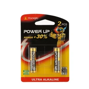 باتری قلمی آلکالاین تیانکیو مدل Ultra Alkalaine بسته ۲عددی کارتی