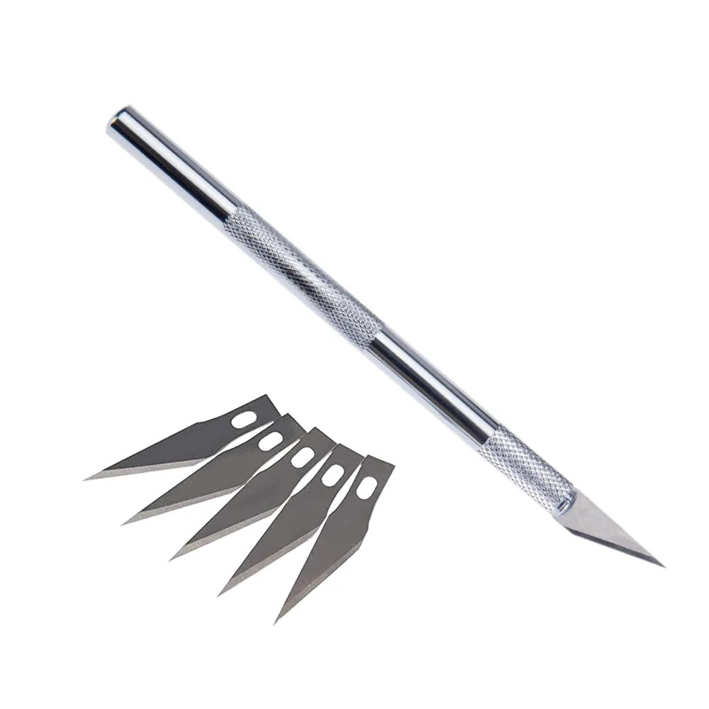 کاتر قلمی دسته آلومینیوم ۱۵ تیغه