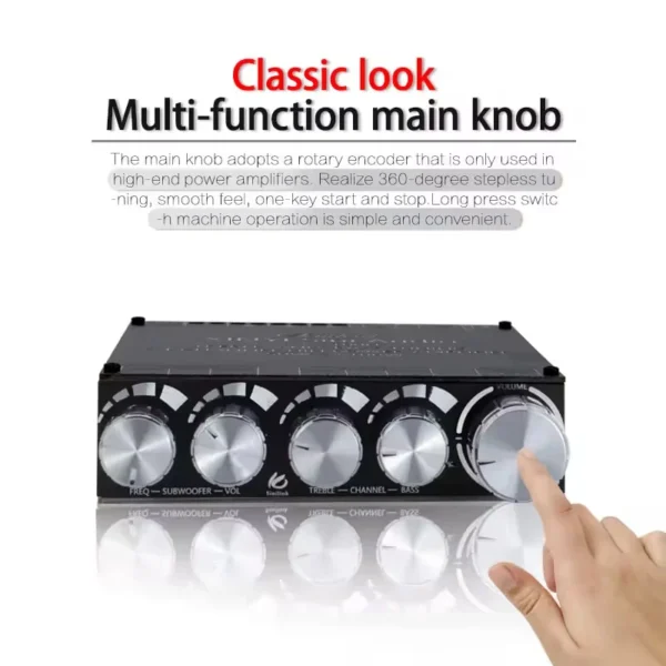 ماژول آمپلی فایر صوتی بلوتوث دار دو کاناله 50 وات + ساب 100 وات مدل XY-S100H