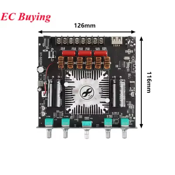 ماژول آمپلی فایر 2.1 کانال 2X160W + 220W مدل XY-S220H