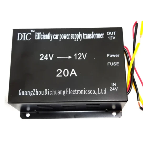 مبدل برق خودرو 24V To 12V 20A