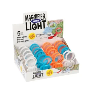 ذره بین و جاکلیدی چراغدار با بزرگنمایی 5x